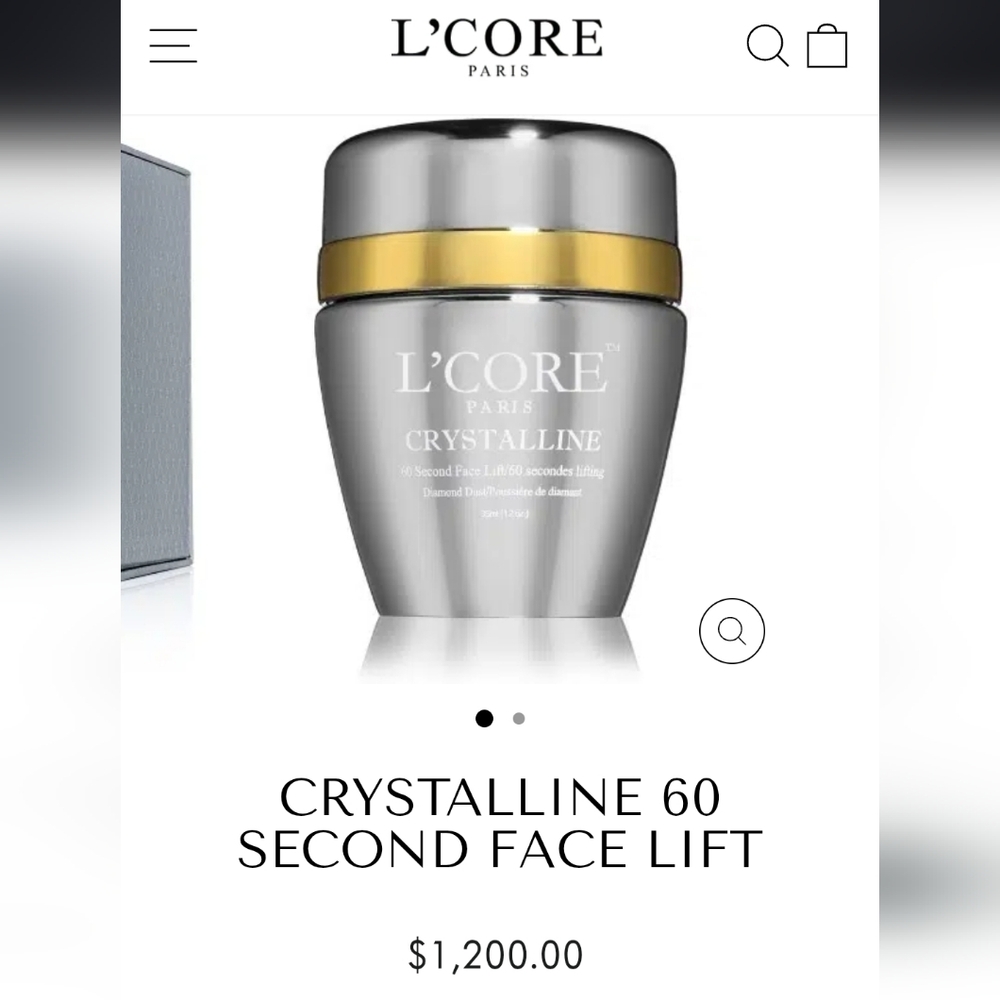 L'Core Paris Crystalline 60 Second Face Lift 35ml NIB